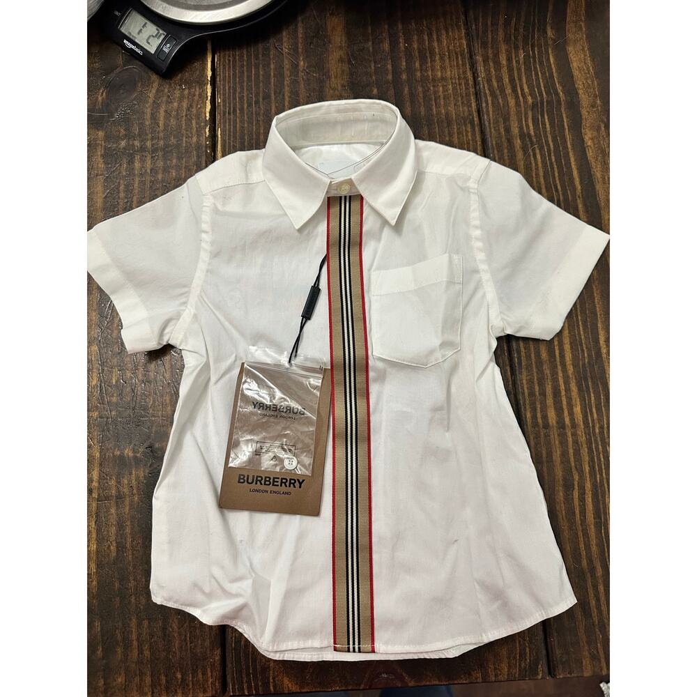 BURBERRY kids little boy Silverston short sleeves size 3 NWT